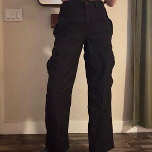 TNA Black Utility cargo Pants Aritzia